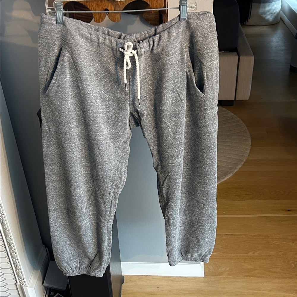 MAKE & MODEL Gray Drawstring Three Quarter Length Sweatpants